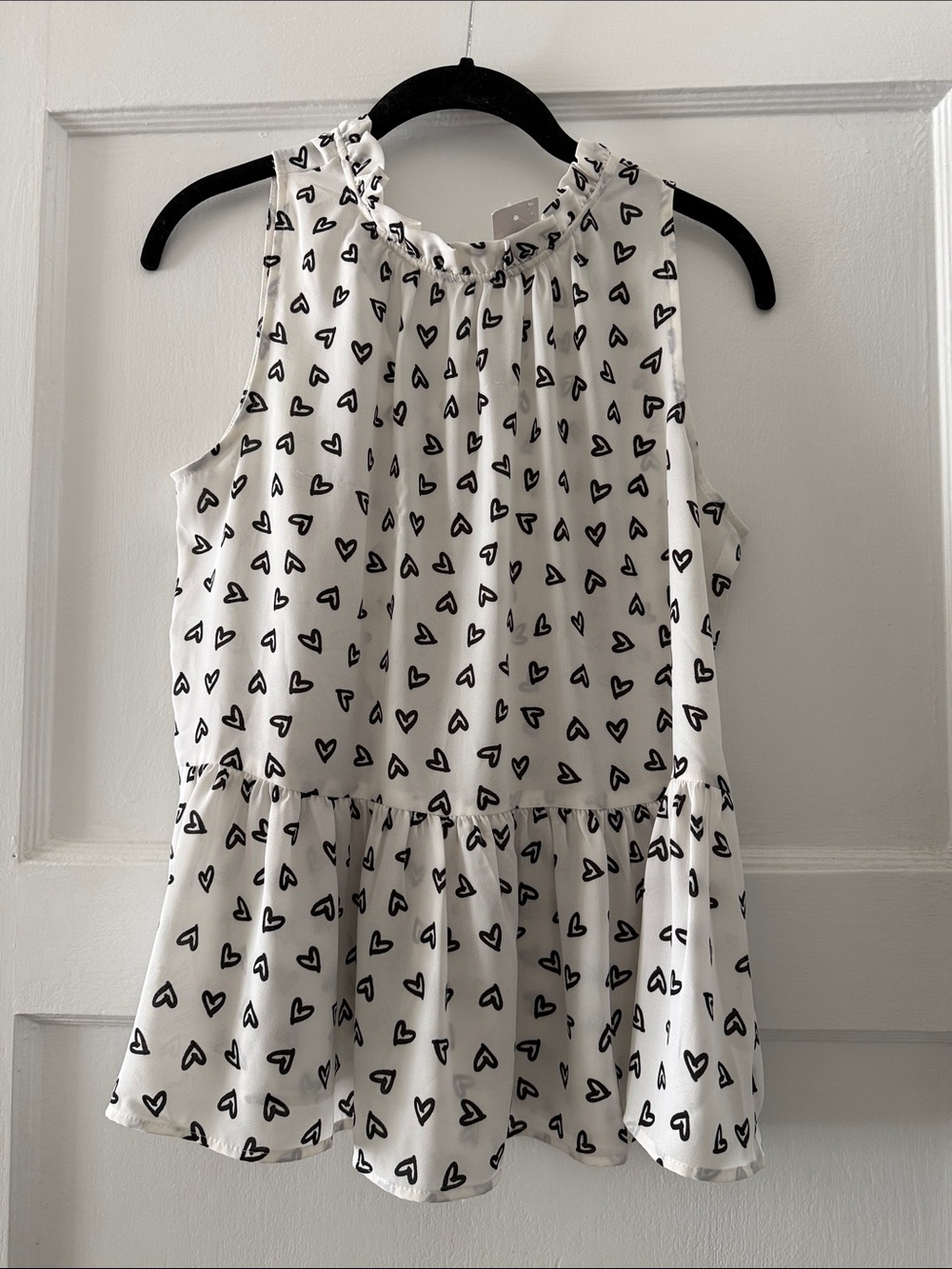 NWT LOFT White Sleeveless Peplum Top